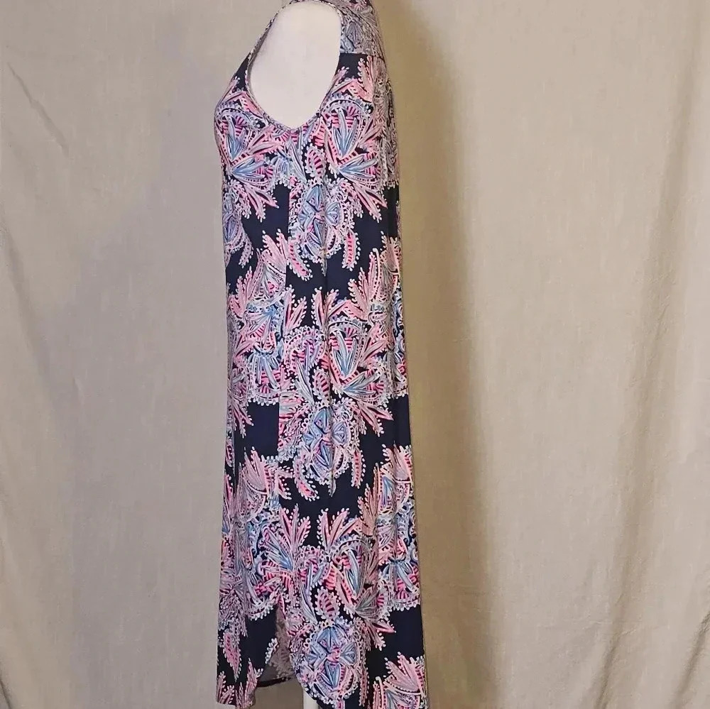 Lilly Pulitzer Naila Blue Oyster Bay Midi S Resortwear,Vacay Dress - Picture 3 of 11